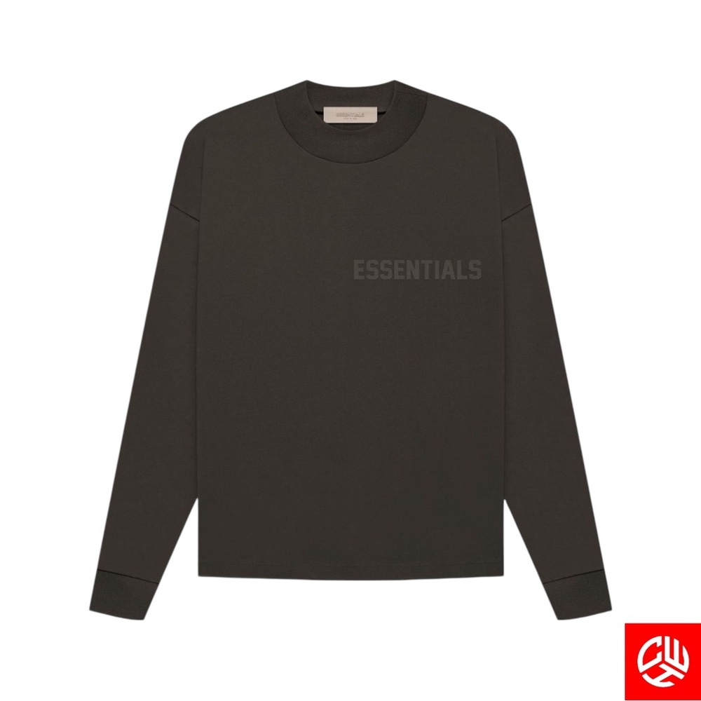 Fear of God Essentials FW22 Long Sleeve Tee Off Black - SIZE MEDIUM